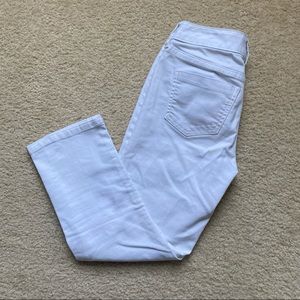 The Limited White Denim Capris